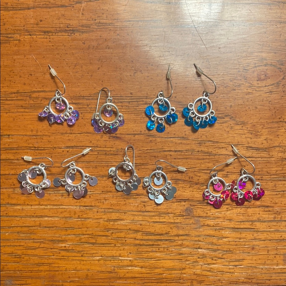 Elegant Multicolor Earrings Set